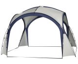 Outsunny Gazebo Party Tent, 3.5x3.5m-Cream/Blue 84C-110