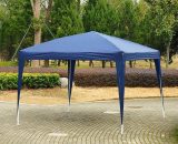 3x3M Garden Heavy Duty Pop Up Gazebo Marquee Party Tent Wedding Canopy (Blue) + Carry Bag - Outsunny 01-0205 5060265998837