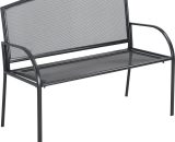 Outsunny Metal Garden Bench, 2 Seater Outdoor Furniture Chair, Loveseat for Patio, Park, Porch and Lawn, Grey 84B-825 5056534581336