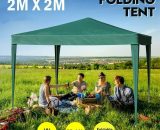 Gazebo 2 x 2M, Portable Heavy Duty Pop UP Waterproof Canopy Tent for Garden Market Stalls Party Wedding Beach Outdoor (Green) AXHUP U1K98017858 5080300205119