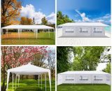 3x9M Heavy Duty Gazebo Marquee Canopy Waterproof Garden Patio Party Tent w/Sides 84334825