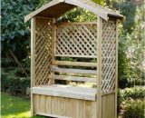 6'x2' (1.8x0.6m) Forest Cotswold Arbour - Pressure Treated 5013053154694 LYASHD