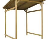 Unique-home-furniture - Wooden BBQ Shelter Solid Wood Canopy Garden Barbecue Roof Tools Storage Shed FSC 7444025187156