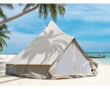 Bell Tent for glamping, TentZing®, 4x4 m, 4 Persons, Sand - Sand 5710828952096 5710828952096