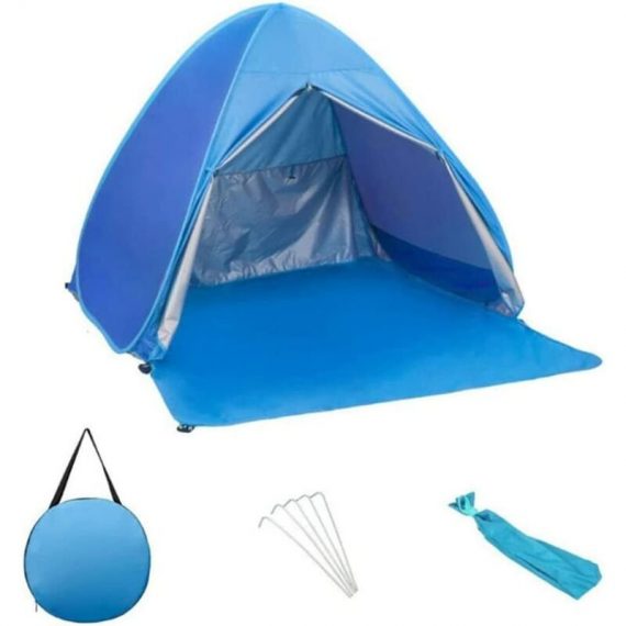 Monly - Pop Up Beach Quick Open Tent Portable Portable Numbered Waterproof Sun Shelter with Blue l Curtain, Waterproof Appliance Shelters 4391570255904 SZUK-6411