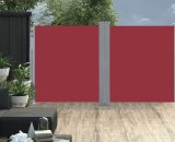 Devenirriche - Retractable Side Awning Red 160x600 cm - Red 6273995679856 MM-44383