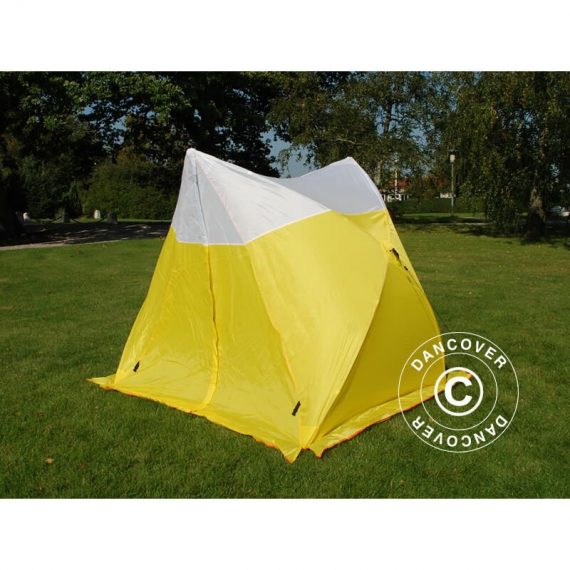 Work tent, Basic 1.8x1.9x2 m, White/yellow - White / yellow 5710828264137 5710828264137