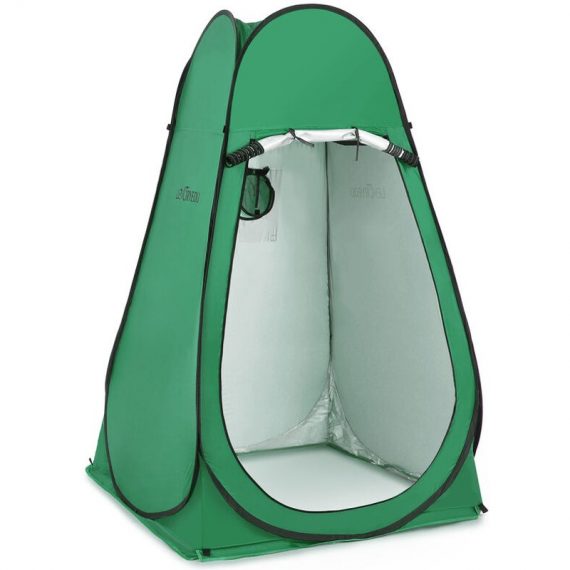 Pop Up Privacy Shelter Tent Portable Outdoor Camping Beach Instant Shower Toilet Changing Tent Sun Rain Shelter with Window green DS_SP18450GR-S_SY221011
