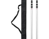 Lifcausal - Telescoping Tarp Poles Adjustable Camping Tent Poles Portable Lightweight Aluminum Tent Poles Replacement for Awnings Canopy Rain Fly 4502190362532 DS_SP18289S-2_SY221011