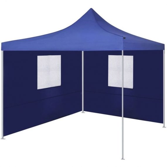 Vidaxl - Foldable Tent with 2 Walls 3x3 m Blue Blue 8718475706496 8718475706496