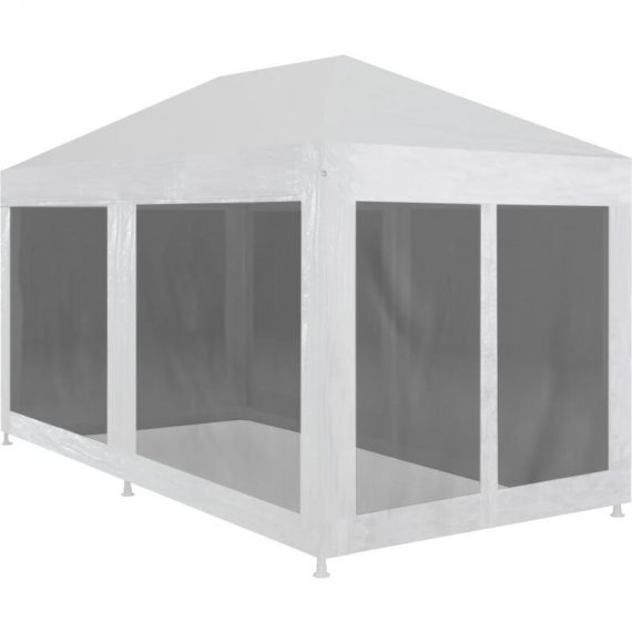 Vidaxl - Party Tent with 6 Mesh Sidewalls 6x3 m White 8718475709510 8718475709510