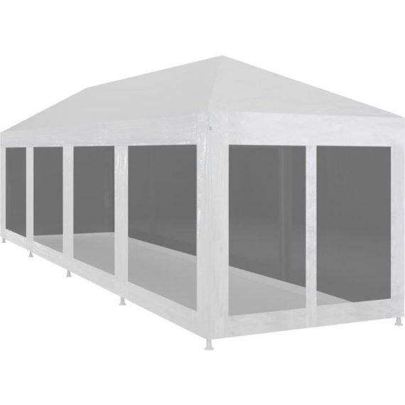 Vidaxl - Party Tent with 10 Mesh Sidewalls 12x3 m White 8718475709534 8718475709534