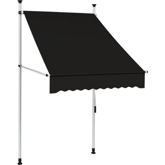 Vidaxl - Manual Retractable Awning 100 cm Anthracite Anthracite 8719883761510 8719883761510
