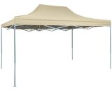 Professional Folding Party Tent 3x4 m Steel Cream Vidaxl Cream 8719883800448 8719883800448