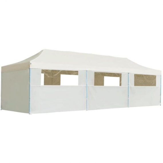 Folding Pop-up Party Tent with 8 Sidewalls 3x9 m Cream vidaXL - Cream 8718475706649 8718475706649