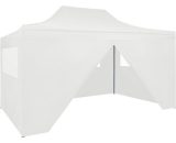 Foldable Party Tent with 4 Sidewalls 3x4.5 m White Vidaxl White 8719883800226 8719883800226