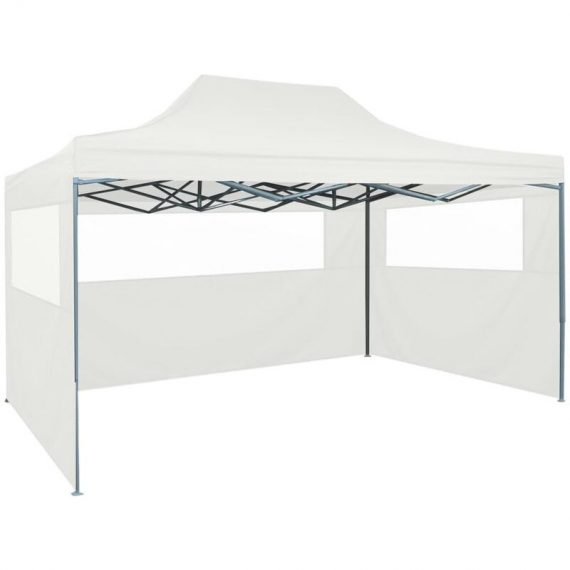 Vidaxl - Professional Folding Party Tent with 3 Sidewalls 3x4 m Steel White White 8719883800516 8719883800516