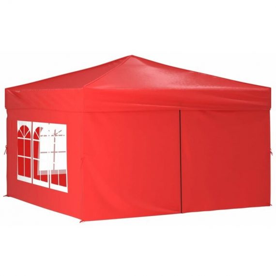 Vidaxl - Folding Party Tent with Sidewalls Red 3x3 m Red 8720286974612 8720286974612
