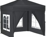 Vidaxl - Folding Party Tent with Sidewalls Anthracite 2x2 m Anthracite 8720286974360 8720286974360