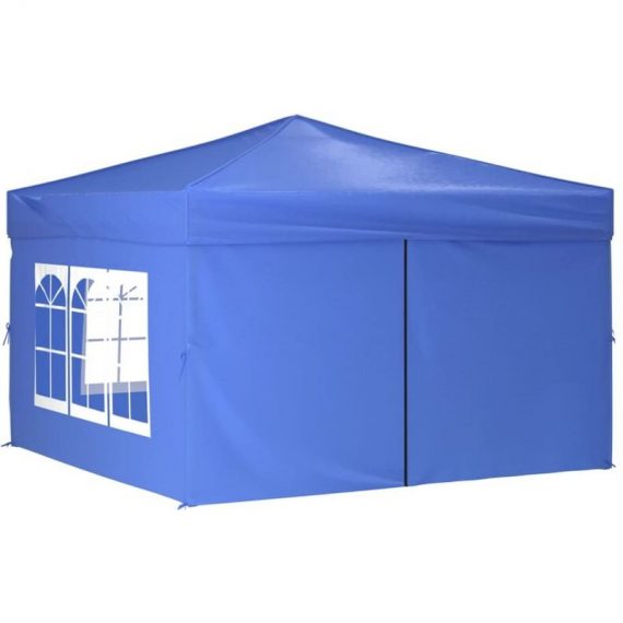 Vidaxl - Folding Party Tent with Sidewalls Blue 3x3 m Blue 8720286974551 8720286974551