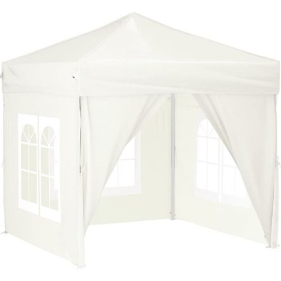 Vidaxl - Folding Party Tent with Sidewalls Cream 2x2 m Cream 8720286974353 8720286974353