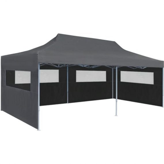 Vidaxl - Folding Pop-up Partytent with Sidewalls 3x6 m Anthracite Anthracite 8718475706540 8718475706540