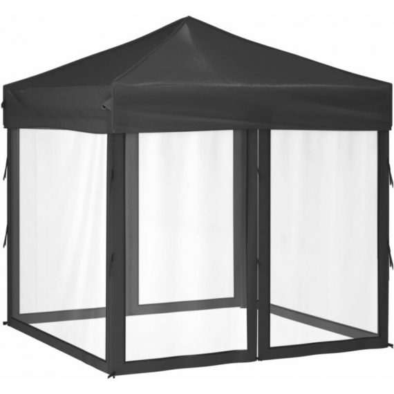 Vidaxl - Folding Party Tent with Sidewalls Anthracite 2x2 m Anthracite 8720286974438 8720286974438