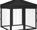 Vidaxl - Folding Party Tent with Sidewalls Black 2x2 m Black 8720286974452 8720286974452