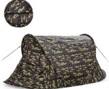 Automatic Camouflage Camping Tent,Water Resistant UV Protection Beach Tent Sun Shelter for 1 Person,Army Green 797399386784 Y23773B