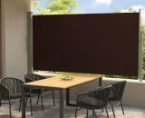 Patio Retractable Side Awning 160x300 cm Brown 805384132459 317841UK