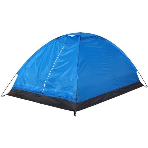 Asupermall - Camping Tent for 2 Person Single Layer Outdoor Portable Beach Tent,model:Blue - model:Blue 791304172561 H11111BL