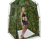 Relaxdays - Pop-up Shower Tent for Beach, Camping or Garden, Privacy, Storage, Lightweight, 240x160x154 cm, Camouflage 4052025891008 10036695_1355_GB