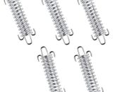 Tension Spring Springs, 5 Pieces Camping Tent Spring Buckle Set Rustproof Tension Spring Awning High Strength Rope Tensioner for Outdoor Camping Tent 9116323527535 MM011828