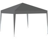 Litzee - 3m x 3m Pop Up Gazebo Outdoor Garden Shelter - pvc Coated with Travel Bag 9381719185327 YYT00050