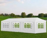 Hommoo - Party Tent 3x9 m White DDVD31951_UK