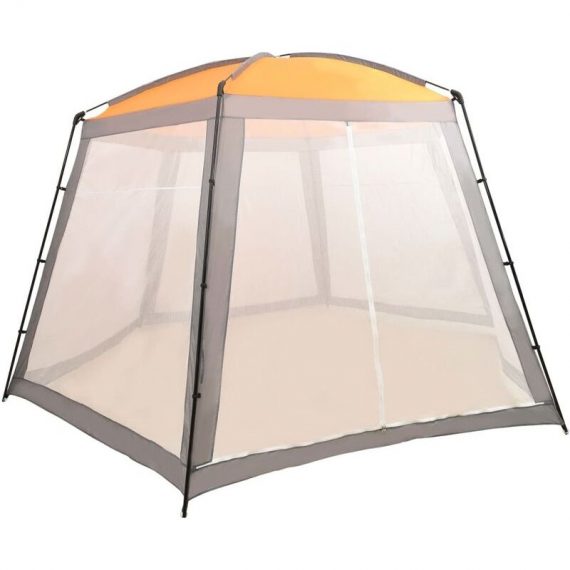 Pool Tent Fabric 500x433x250 cm Grey - Hommoo DDvidaXL93045_UK