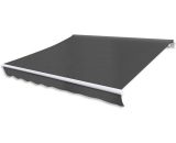 Folding Awning Manual Operated 300 cm Anthracite - Hommoo DDVD18453_UK