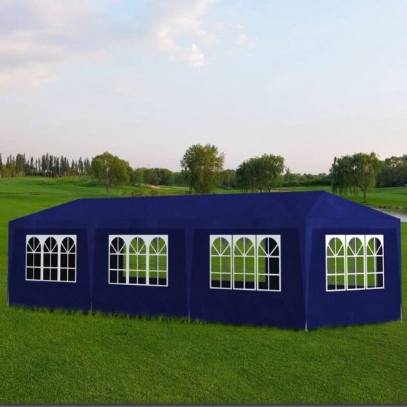 Hommoo - Party Tent 3x9 m Blue DDVD31952_UK