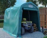 Garage Tent pvc 2.4x2.4 m Green - Hommoo DDvidaXL3056431_UK