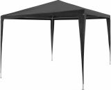 Party Tent 3x3 m pe Anthracite - Hommoo DDVD29238_UK