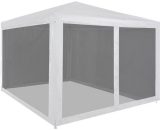 Party Tent with 4 Mesh Sidewalls 3x3 m VD29260 - Hommoo 8077889130069 VD29260_UK