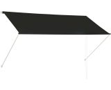 Retractable Awning 250x150 cm Anthracite VD05655 - Hommoo 8077889670398 VD05655_UK
