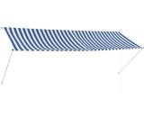 Retractable Awning 350x150 cm Blue and White VD05645 - Hommoo 8077889670299 VD05645_UK