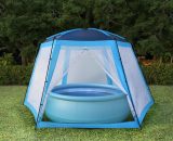 Hommoo Pool Tent Fabric 590x520x250 cm Blue VD32644 8077991880876 VD32644_UK