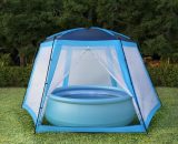 Pool Tent Fabric 660x580x250 cm Blue VD32645 - Hommoo 8077991880883 VD32645_UK