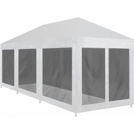 Hommoo - Party Tent with 8 Mesh Sidewalls 9x3 m VD29263 VD29263_UK