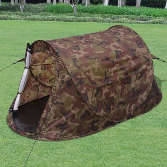Hommoo - 2-person Pop-up Tent Camouflage VD32238 VD32238_UK
