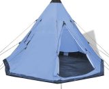 Hommoo - 4-person Tent Blue VD32239 VD32239_UK