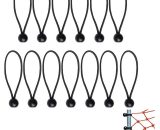 Bungee Cord 30 Pieces Bungee Elastic Rubber Bungee Tarpaulin with Ball Hook for Tents, Gazebo, Tarp, Poster, Camping, Tent Extension Harness Rubber DK-12658 6900235528932