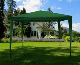 3x3m Gazebo Waterproof No Sides Party Tent Marquee Garden Outdoor Canopy, Green 333732 5056512957528